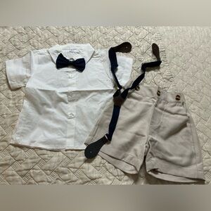 NEW SANGTREE Baby Boy Gentleman Short Sleeve Suit Set Shorts 12-18M